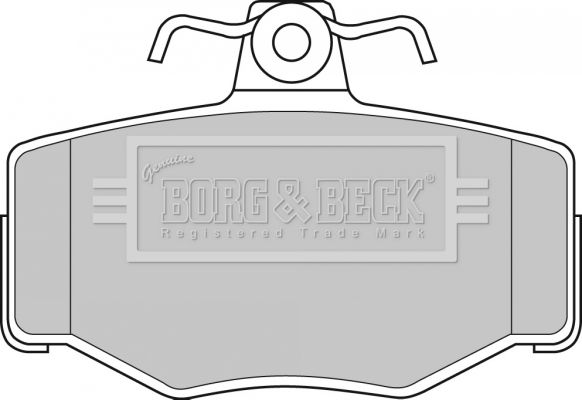BORG & BECK Комплект тормозных колодок, дисковый тормоз BBP1673